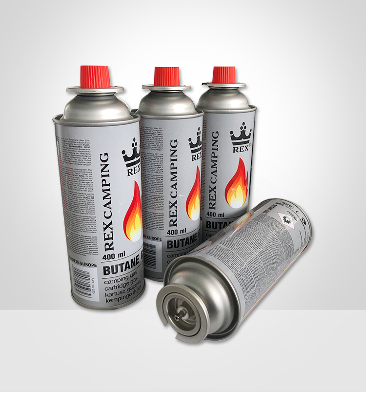 Válvulas de aerosol de gas de un cartucho de campamento de una pulgada / válvula de aerosol de estufa de gas de butano portátil para latas de estaño
