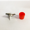 La válvula de cartucho de GLP puede válvulas y tapas rojas y válvula de estufa de gas portátil